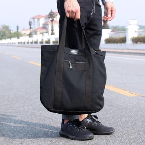 New arrive 2020 simple student canvas bag men Korean style casual shoulder messenger bag handbag unisex crossbody bag