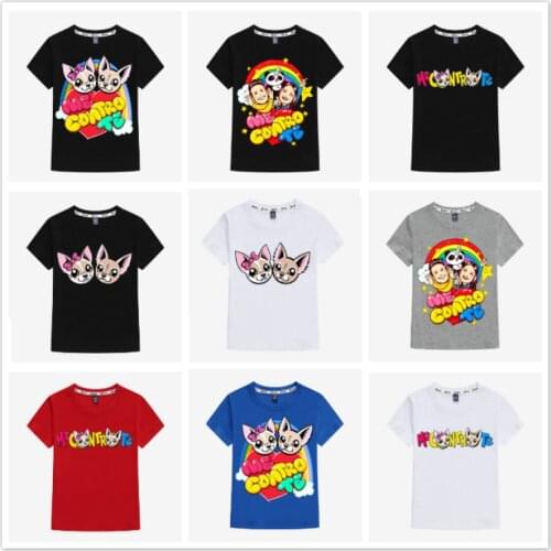 New Fashion Cotton Me Contro Te Baby Boys T-Shirts Children Kids Cartoon Print Short Sleeve T Shirts Girls Tops Clothing Tees