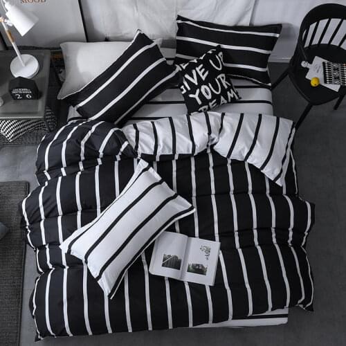 Modern Geometric California King Bedding Sets Sanding Duvet Cover Set Pillowcase Duvet Covers 3/4pcs