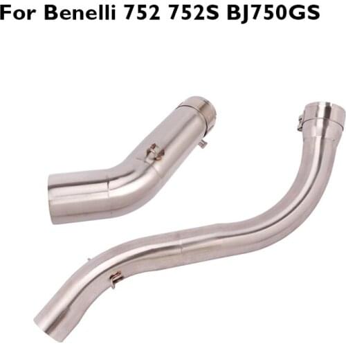 Motorcycle Exhaust Pipe Modified Exhaust Connect Link Pipe Middle Mid Tube for Benelli 752 752S BJ750GS