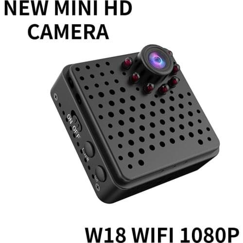 W18 Wireless MINI 1080P Remote Monitor Security Surveillance High Definition Camera for Home Outdoor Night Vision Motion Sensor