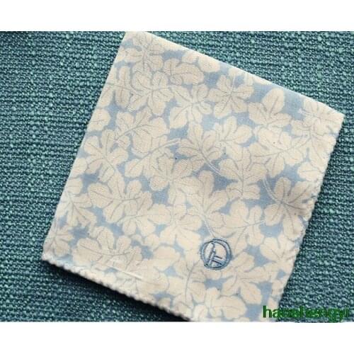 Womens handkerchief made in Japan, cotton cotton yarn soft clover handkerchief