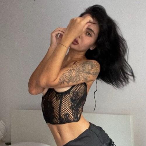 InstaHot Sexy Mesh Corset Belt Bandage Women Lace Transparent 2021 Streetwear Belt Girdle White Black Vintage Casual Fitted Belt