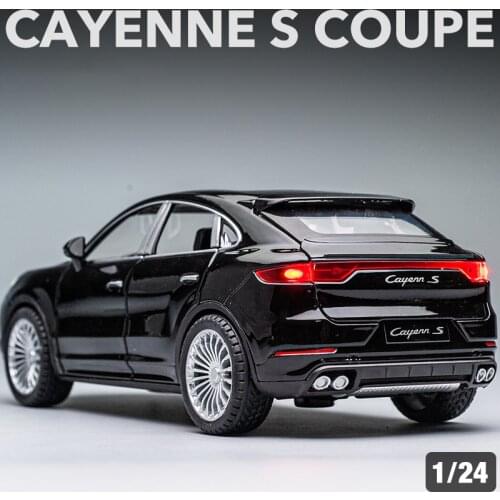 1:24 Cayenne S Turbo Luxury SUV Alloy Car Die-casting Model Sound and Light Pull Back Car Model Toy Collection Children gift