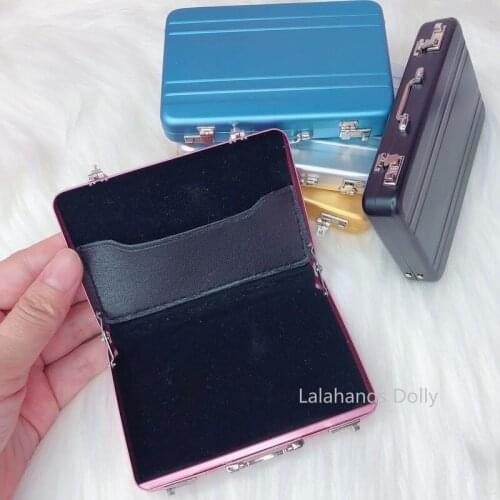 1:6 Dollhouse Mini Metal Suitcase(can Be Open) Model for BJD,Blyth Doll Decoration Accessories Childrens Birthday Presents