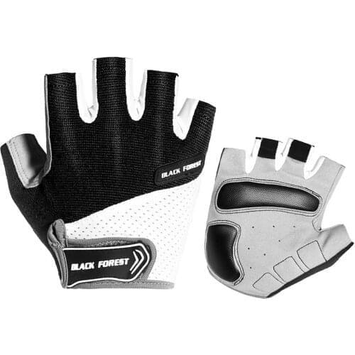 1 Pair Bike Bicycle Half-finger Gloves Sport Fitness Shock-proof Gloves Nylon Adult Outdoor Cycling Half Finger Gloves M/L/XL