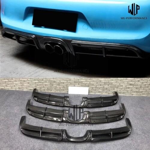 981 High Quality Carbon Fiber / FRP Rear Lip Diffuser Car Styling For Porsche 981 Car body kit