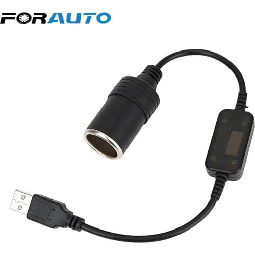 Car Cigarette Lighter Socket USB 5V To 12V Converter Adapter Wired Controller Plug Connector Adapter Auto Interior Accessories