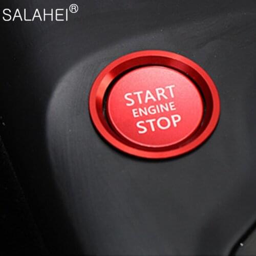 Car Styling Switch One Button Engine Start Stop Rings Covers Without Hole Interior Accessories Case For Infiniti QX50 2018