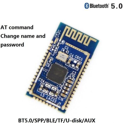 Bluetooth V5.0 stereo BK3266 data transmission module TF card U disk AT change name password infrared remote control AUX