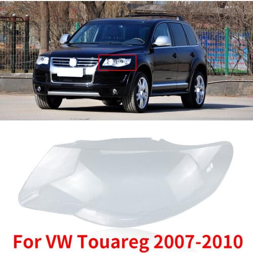 CAPQX For VW Touareg 07-10 Front Head Light Headlamp lens Cover Lampshade headlight glass Lamp Shade Lampcover Shell Hood Lid