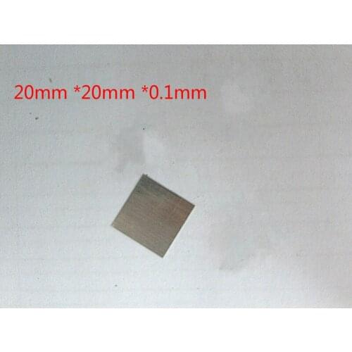 Pure platinum tablet, platinum plate electrode, purity: 99.99%, specification: 20*20*01mm