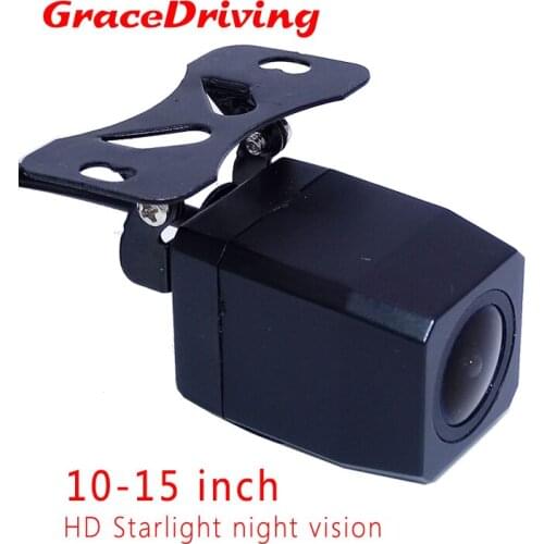 For big size display car parking camera black plastic shell material wire ccd glass lens material 170 wide angle for all cars