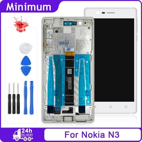 For Nokia 3 N3 5.0" LCD Display Touch Screen Digitizer Assembly With Frame For Nokia3 TA-1020 TA-1028 TA-1032 TA-1038