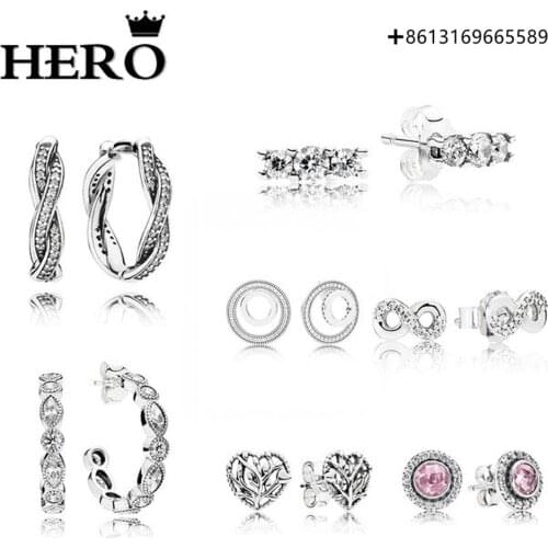 HERO 100 % 925 Sterling Silver Original Copy High Quality 1:1 Ear Stud Logo Gift Preferred Free Package Manufacturers Wholesale