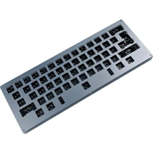 HHKB-style QMK VIA Programmable Underglow RGB Aluminum CNC Case Plate Mechanical Keyboard Kit