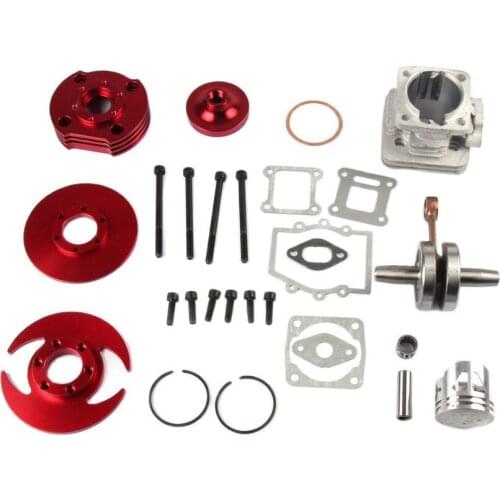 3 Color 44MM BIG BORE TOP END KIT FULL CIRCLE CRANK SHAFT FOR ATV POCKET BIKE FOR TWO STROKE MINI MOTOR 49CC 2 STROKE STAGE
