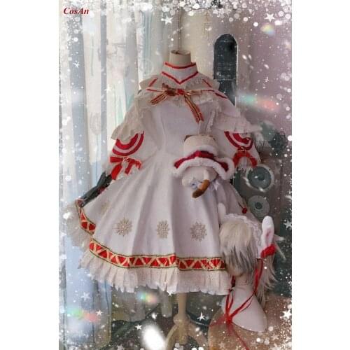 Hot Game Azur Lane USS Dewey Cosplay Costume Winter Night Thanks Christmas Uniform Activity Party Role Play Clothing Custom-Make