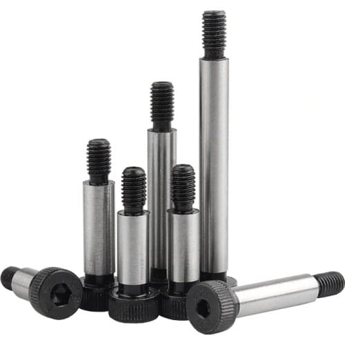 M5 M6 Dia=6 6.5 8mm Grade 12.9 Steel Hex Hexagon Socket Cap Head Shoulder Roller Bearing Screw Bolt High Tensile