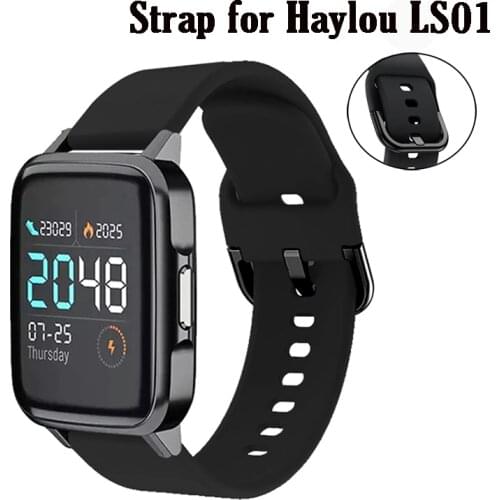 Soft Silicone Strap For Xiaomi Haylou LS01 Smart Watch Band Replacement Wristband Straps Sport Bands for Haylou Correa