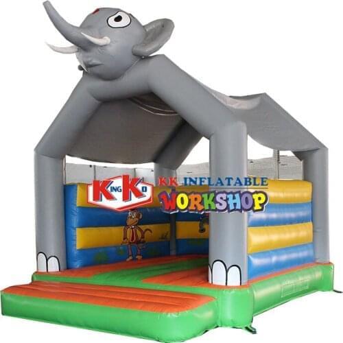 Elephant Inflatable Small Childrens Castle Trampoline