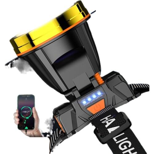The head-mounted headlight glare bright rechargeable flashlight led special induction lamp night fishing