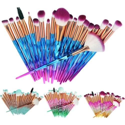 NEW 2020 Women Men Beauty Makeup Brushes Tool Set Blending Cosmetic Powder Eye Shadow Brush 20PCS Hot sale High Quality