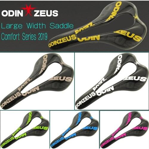 OdinZeus Hot Sale Colorful Top-level Mountain Bike Full Carbon Comfortable Widened Saddle/Road/MTB Carbon Bicycle Saddle Seat