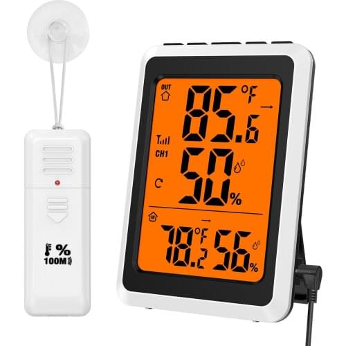 ORIA Indoor Outdoor Thermometer Digital Electronic Wireless Hygrometer Humidity Gauge Temperature Monitor with Sensors