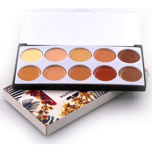 Natural Professional Concealer Palettes 10 Colors makeup Foundation Facial Face Cream Cosmetic contour palette concealer palette