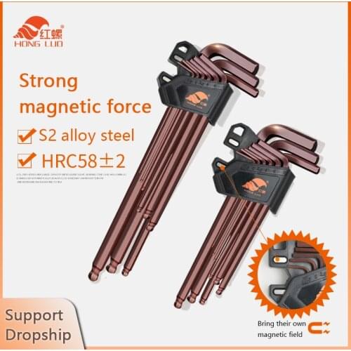 Durable Ball End Hex Wrench Allen Key Hand Tools Metric Allen Nickel Plating Hexagon Keys Hand Tools Kits Accessories