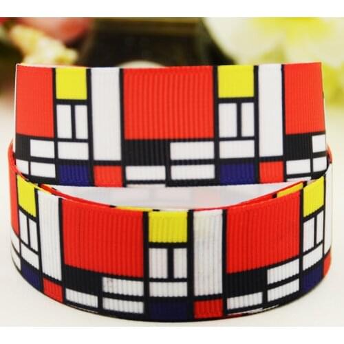 22mm 25mm 38mm 75mm Painting printed Grosgrain Ribbon party decoration 10 Yards X-03511