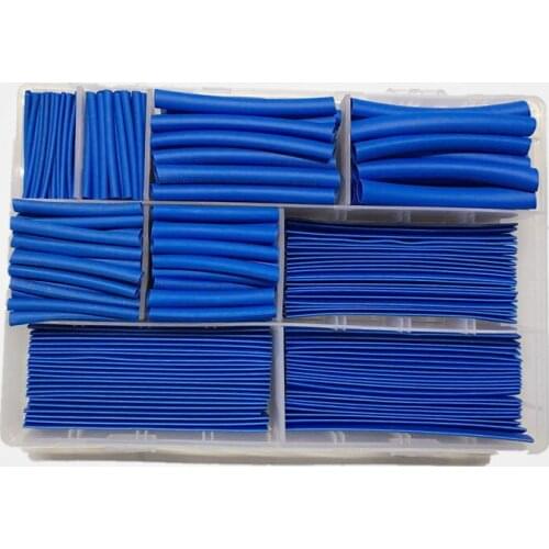 Blue Portable Household DIY Combination Box Heat Shrinkable Tube Insulating Sleeve 1packing