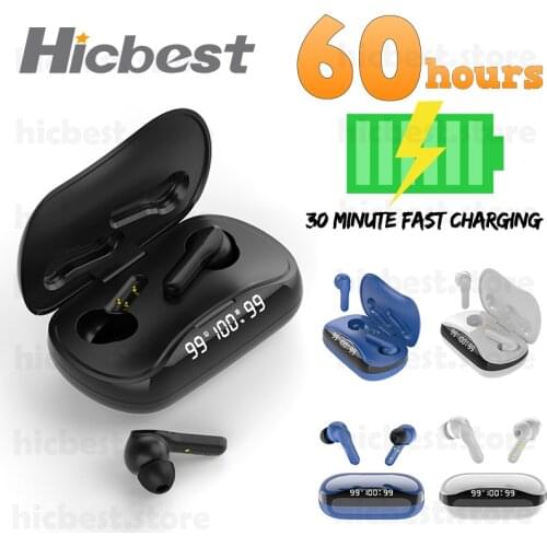 Long Battery Life Bluetooth Earphones Sport for Samsung S21 S20 Touch Control TWS Wireless Earbuds LED With Mic for iPhone 12 11