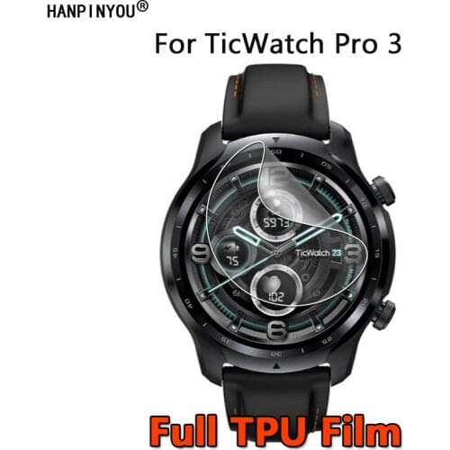 For Mobvoi TicWatch Pro 3 GPS Sports Smart Watch Clear Soft TPU Full Cover Film Screen Protector (Not Tempered Glass)