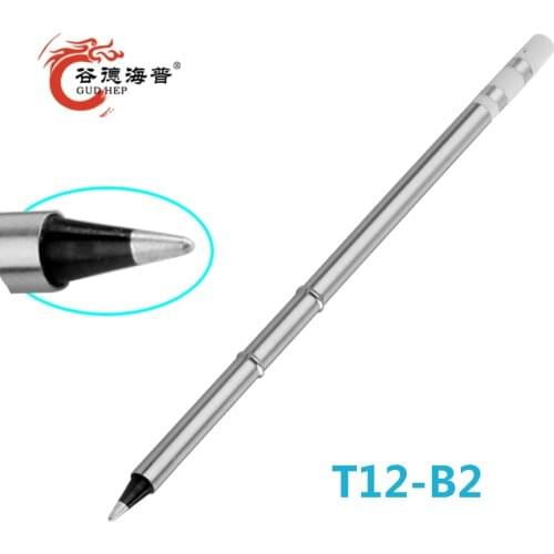 Gudhep High Grade Black T12-B2 BL B Lead Free T12 Welding Tips for FX951 FX950 Soldering rework Station