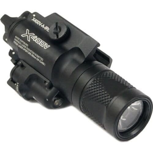 Tactical CNC Making SF X400V LED Weapon Light With Red Laser X400 Pistol Rifle White Light