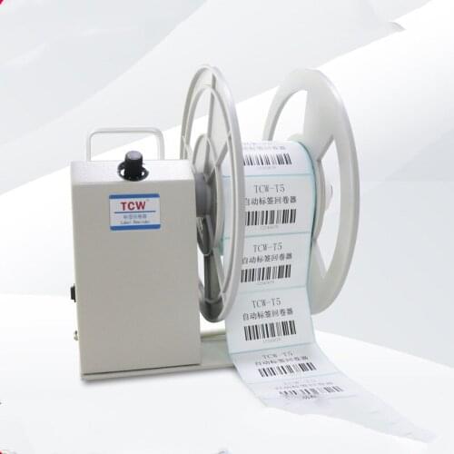 TCW-T6 label rewinder, adjustable speed bidirectional labeling machine, automatic synchronization printer