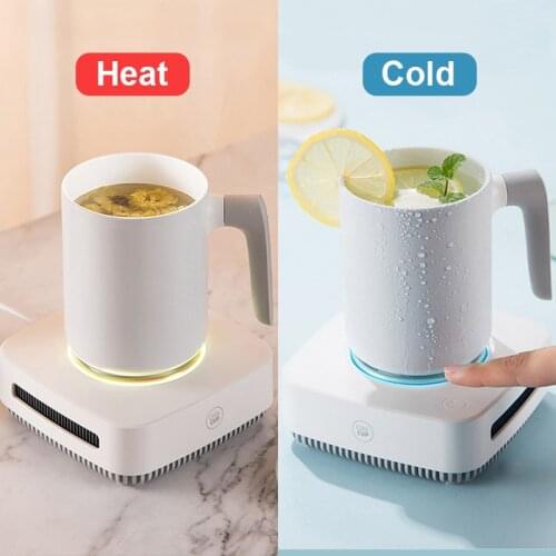 12V Cup Cooler Mug Warmer Fast Cooling Heating Cup Pad Samrt Thermostatic Coaster Cup 3 Gears Refrigeration Cup Beverage Plate