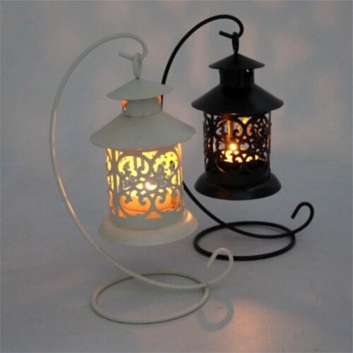 Iron Moroccan Style Candlestick Candle Holder Candle Stand Light Holder European Style Home Decoration Lantern