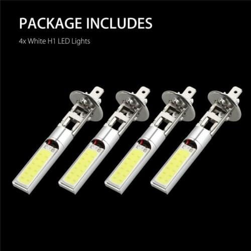 1Pcs White Led H1/H3 Car Headlight Bulbs 6000LM 6000k Fog Light 360 Degree Beam Angle Waterproof Canbus Led Headlight