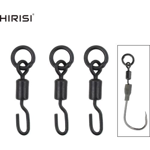 50 x Carp Fishing Swivel and Snap Hook Swivel Fishing Accessories