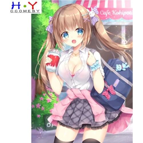 5D diy Diamond Painting cartoon Japan Anime Cardinal Sakura Beautiful girl Diamond Embroidery Cross Stitch Mosaic decoration gif