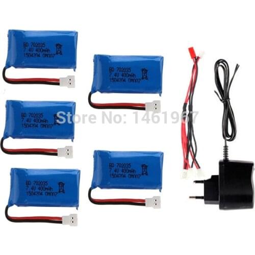 Global Drone GW007 RC Quadcopter Spare Parts 7.4V 400mAh Battery with charge