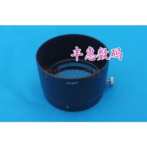 LH-61F LH61F 58mm Metal Bayonet Mount Lens Hood cover for Olympus M.ZUIKO DIGITAL ED 75mm f/1.8 camera black silver