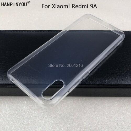 For Xiaomi Redmi 9A 6.53" Ultra Thin Soft TPU Silicon Gel Transparent Camera Protect Case Back Cover