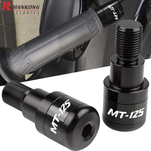 For Yamaha MT125 2014 2015 2016 2017 2018 Motorcycle Handlebar Grip Slider Cap Plug Aluminum Handle Bar End MT01 MT-01 2004-2009