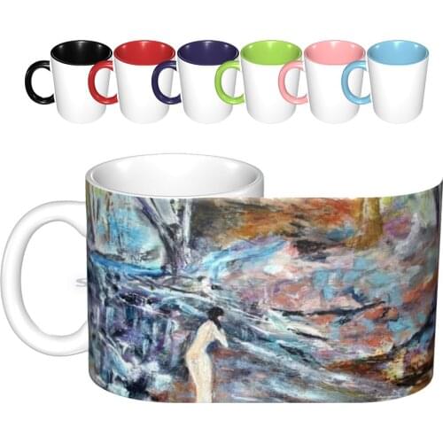 Anjelica Dreamt Ceramic Mugs Coffee Cups Milk Tea Mug Dream Emile _ Gruppe Royallenhunt Summer Forests _ Bathing Nature Soul