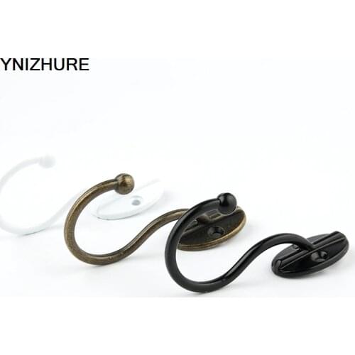 Antique hooks 20pcs 35*80MM Vintage Single Crooked Hat Coat Clothes Towel Robe Bath Wall Door