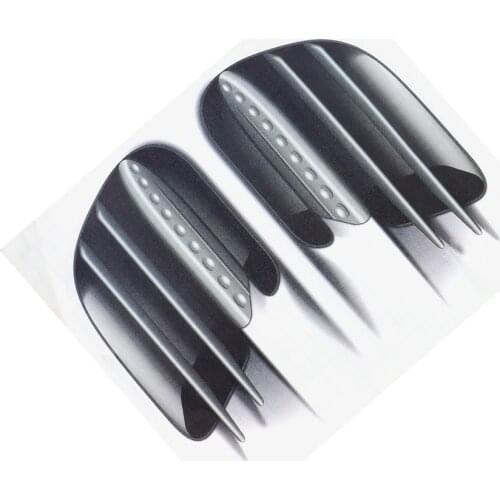 LEEPEE PVC Exterior Acccessories 3D Decorative Car Sticker Auto Decoration Car Refitting Sticker Fake Side Air Vents Outlet